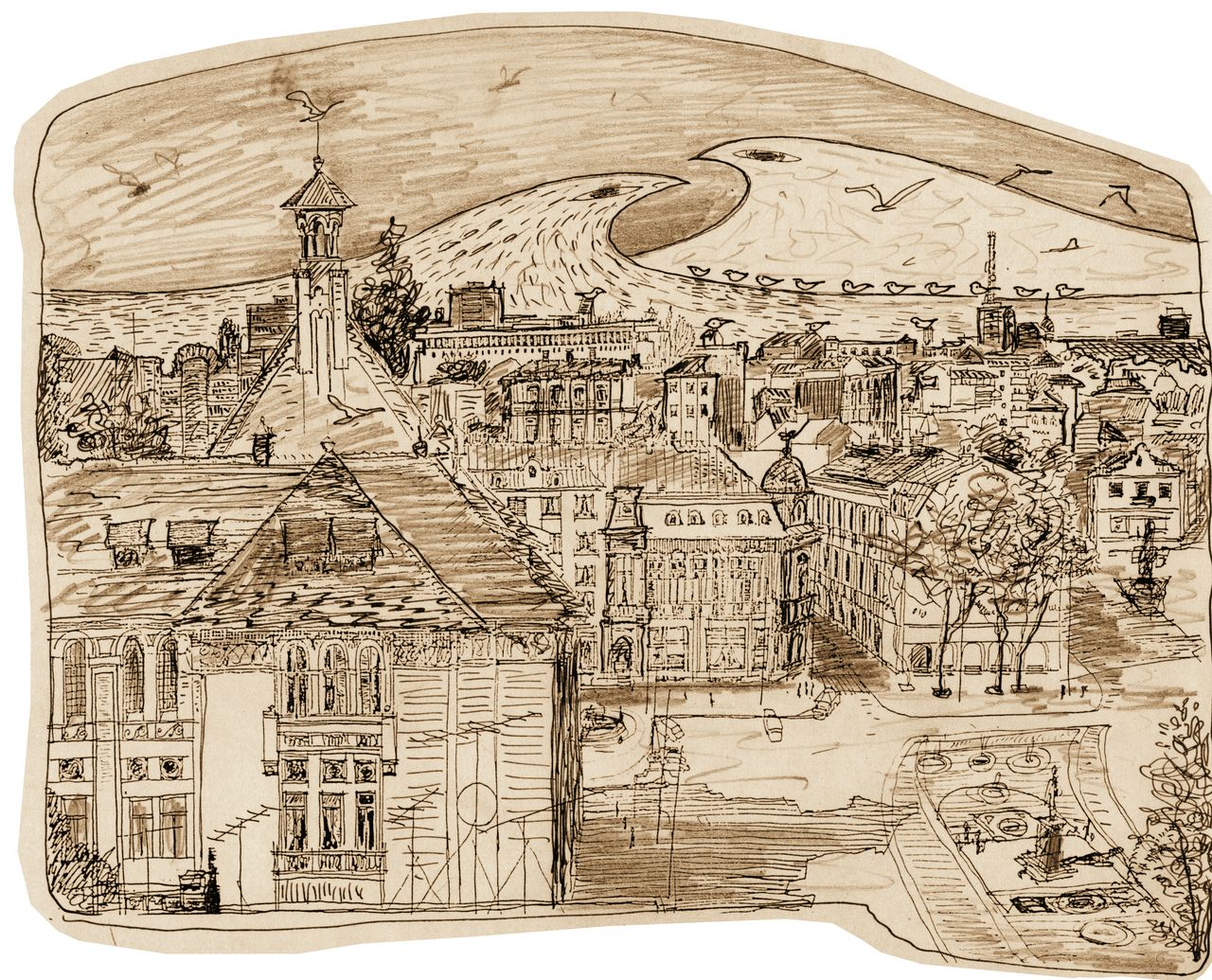 Panoramă cu Piața Ovidiu