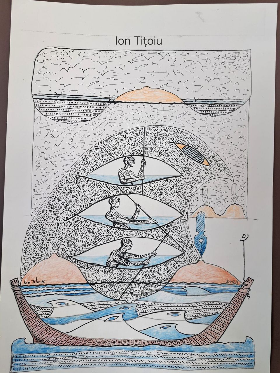 Barca pescarilor cu val-totem (2024)