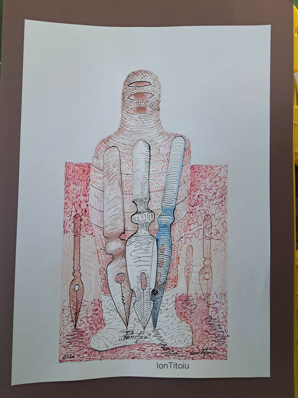 Penitza — totem cu trei penițe