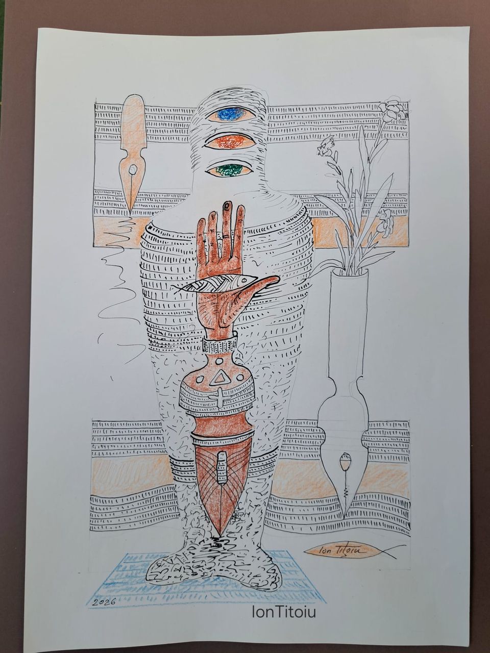 Totem cu peștele pe tavă