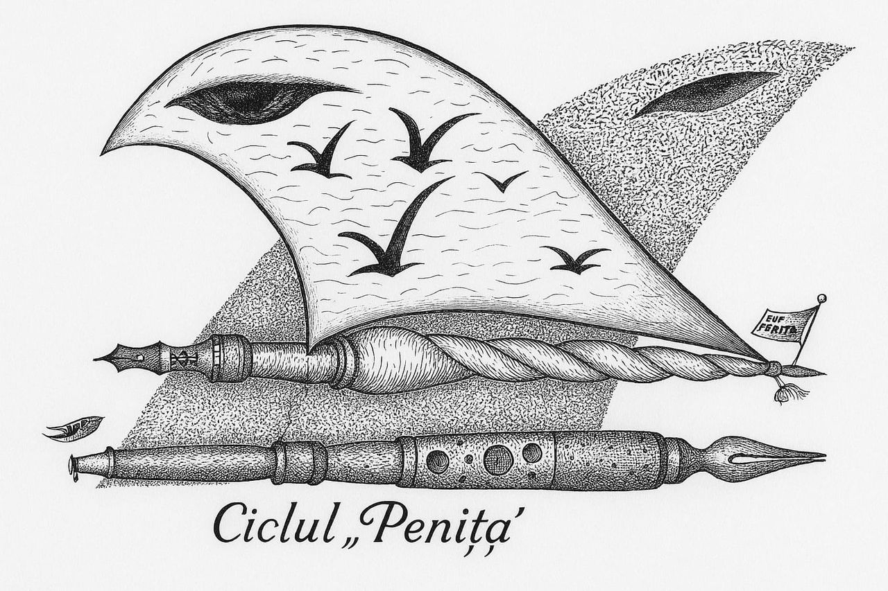 Eu-s penița (velă din foaie)