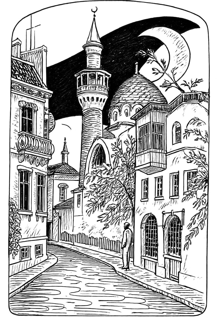 Ulița minaretului (nocturn)