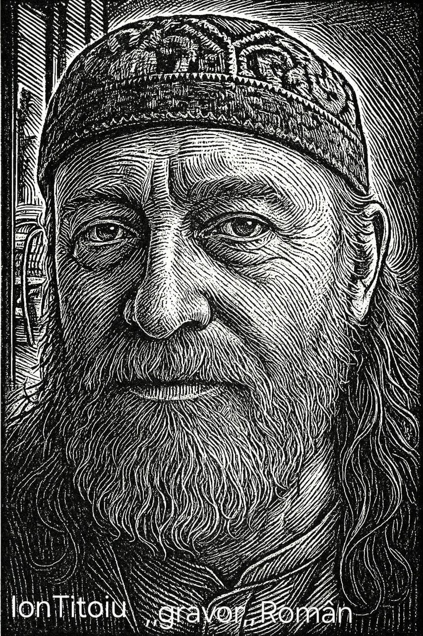 Autoportret — bust cu tichie