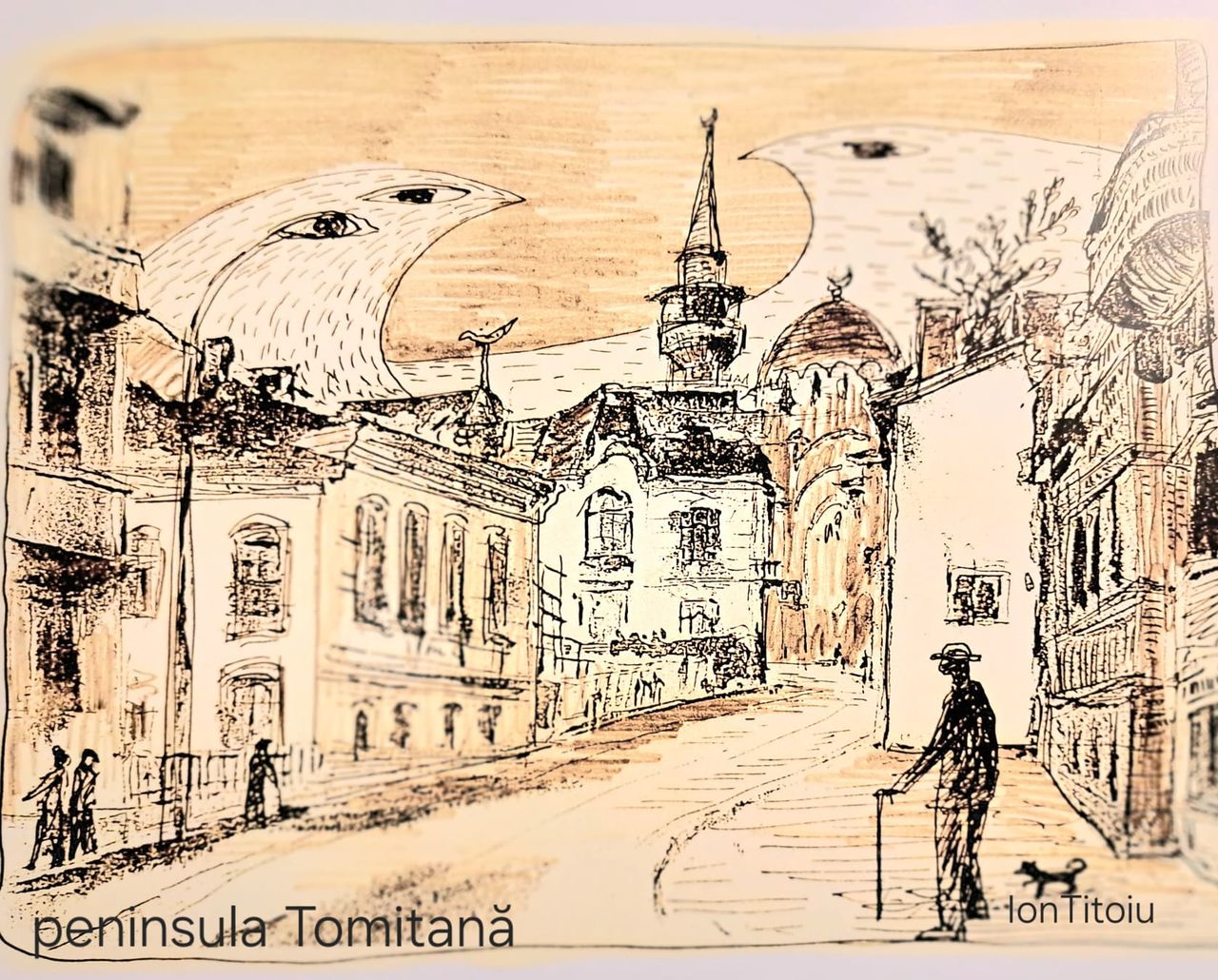 Peninsula tomitană — strada cu semilună