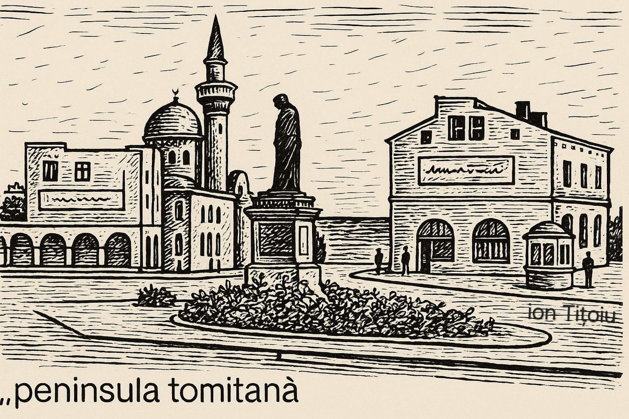 Piața Ovidiu cu moschee