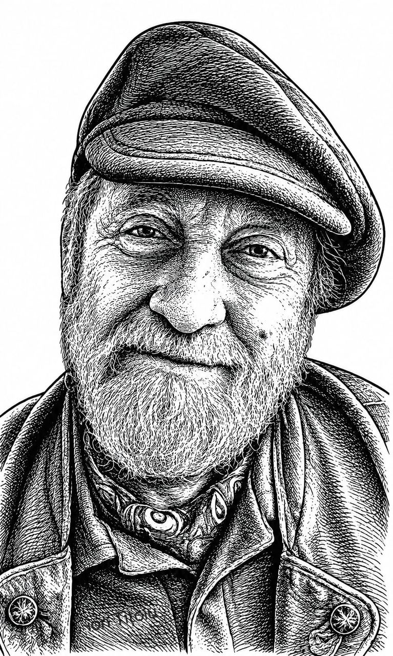 Autoportret cu fular cu ochi